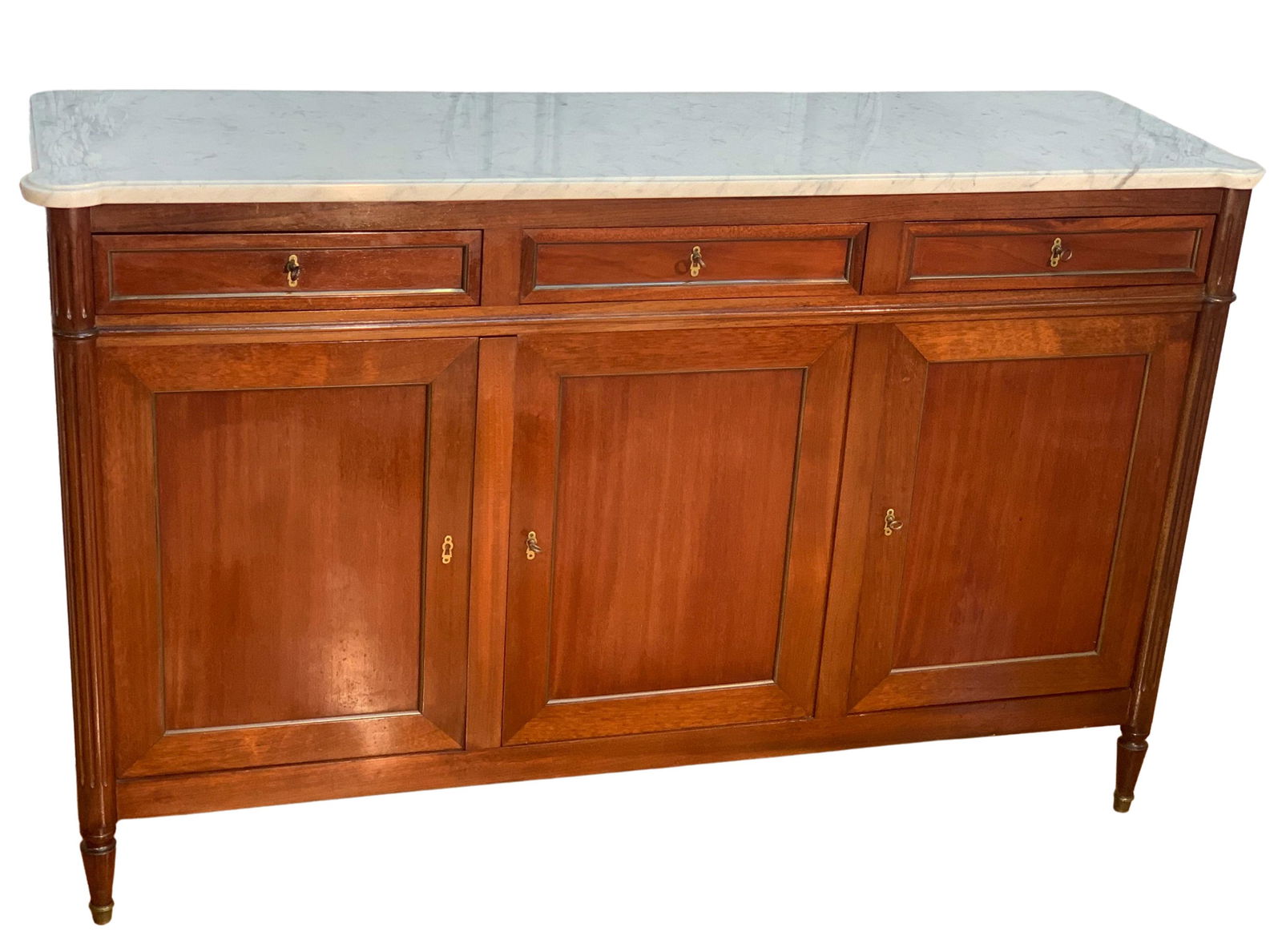 LOUIS XVI STYLE MAHOGANY BUFFET (1 of 6)