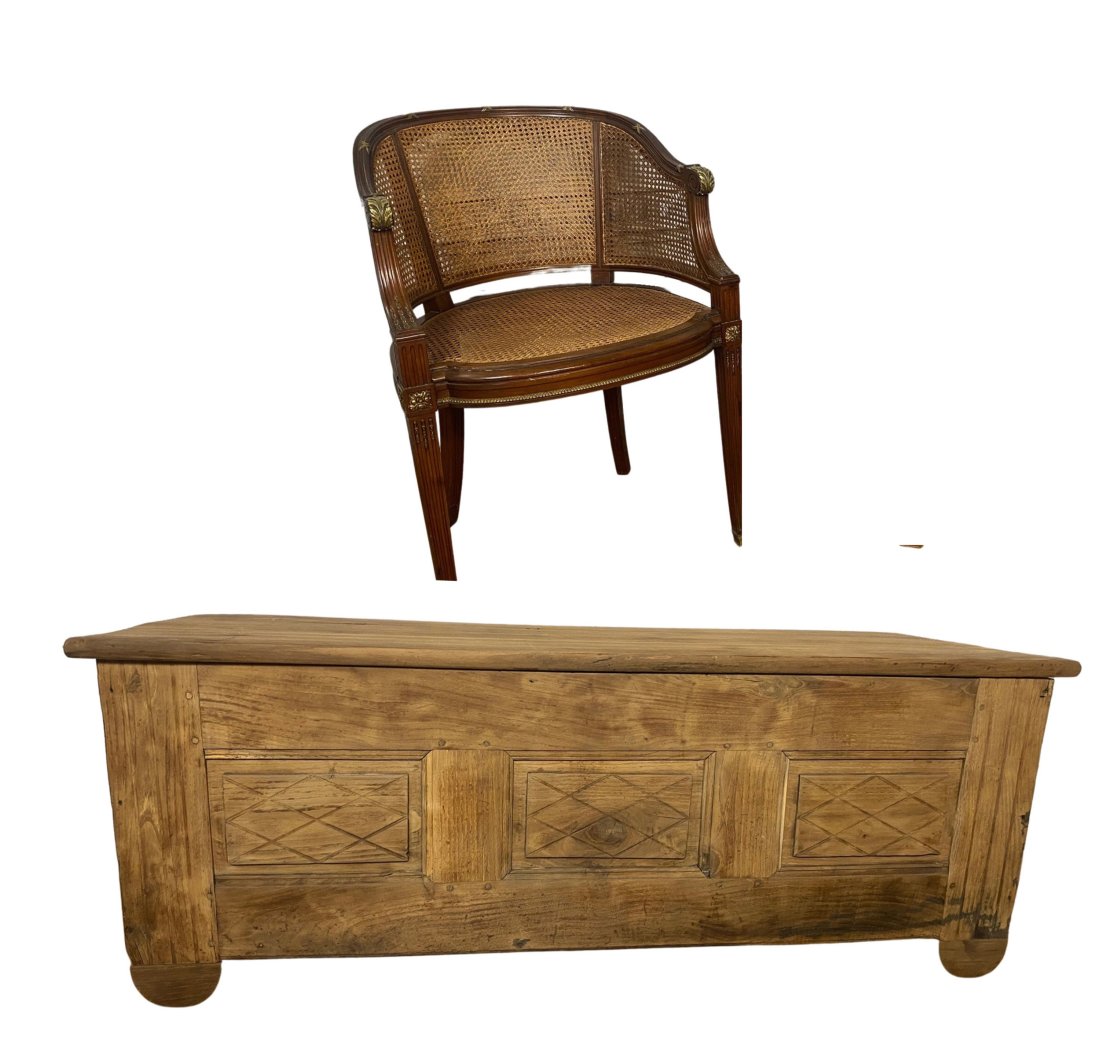 2 PC. LOT OF FRENCH FURNISHINGS (1 of 4)