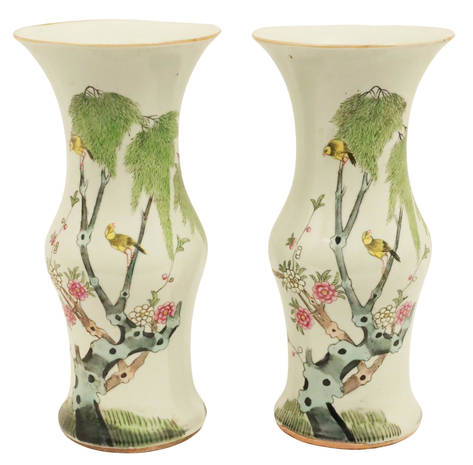 PAIR OF CHINESE QIANJIANG VASES (1 of 7)