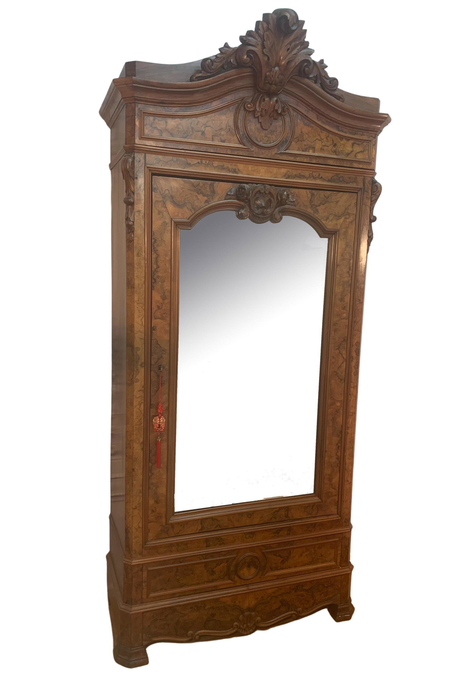 FRENCH NAPOLEONIC WALNUT ARMOIRE (1 of 7)