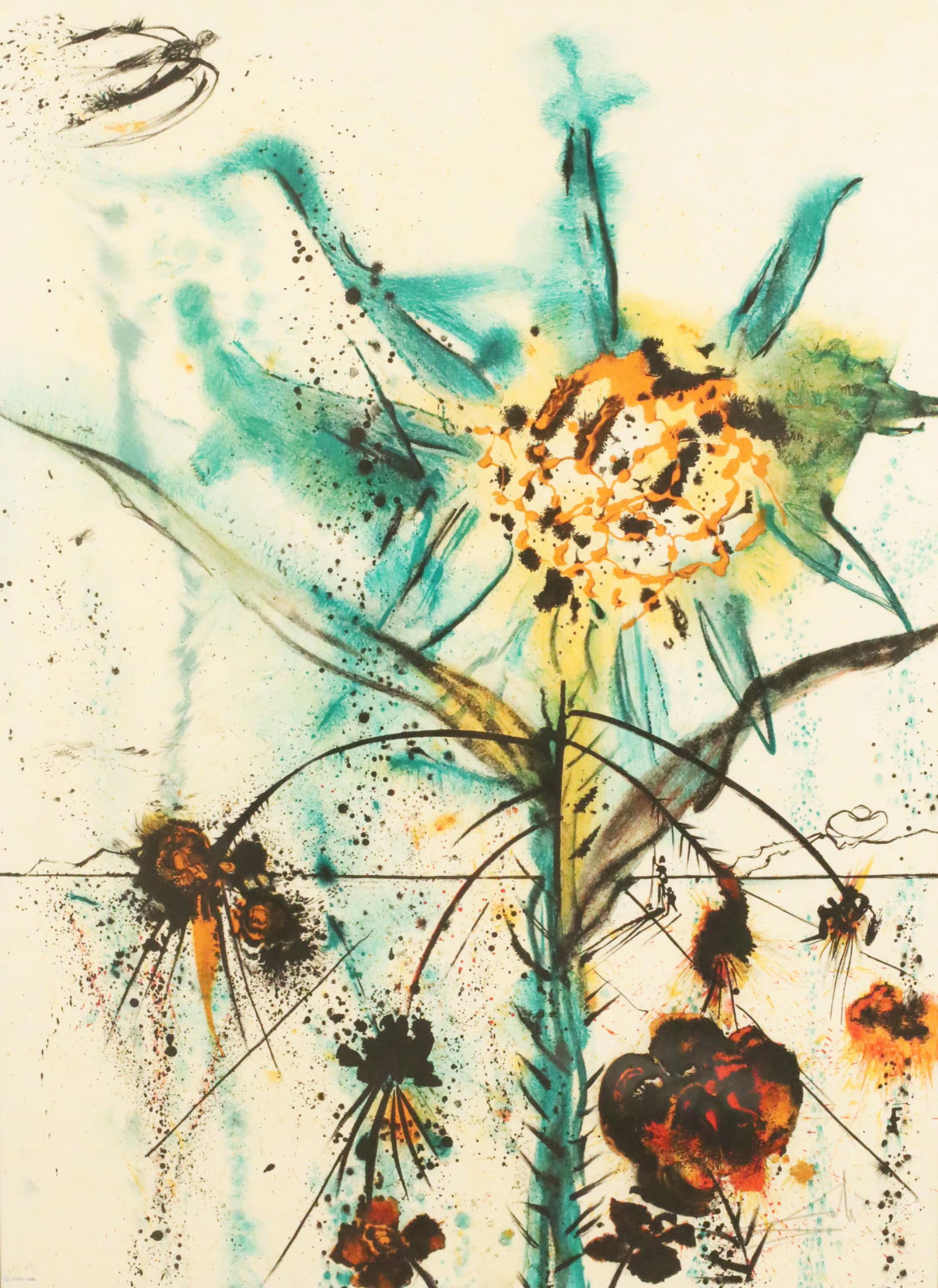 SALVADOR DALI, SUN GODDESS FLOWER (1 of 4)