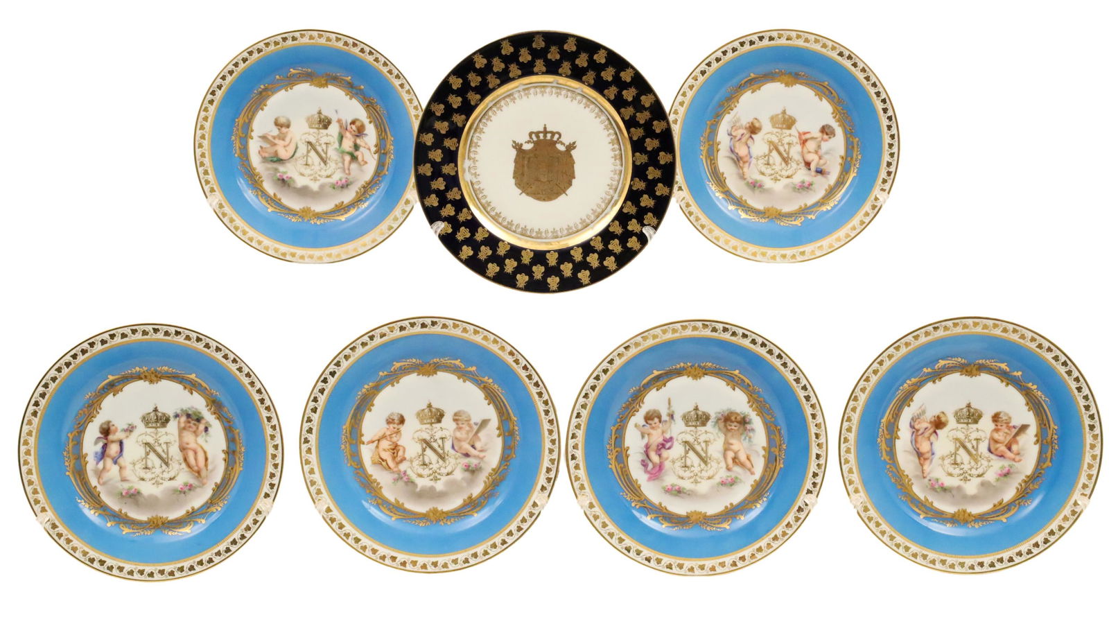 GROUP OF 7 SEVRES PLATES (1 of 7)