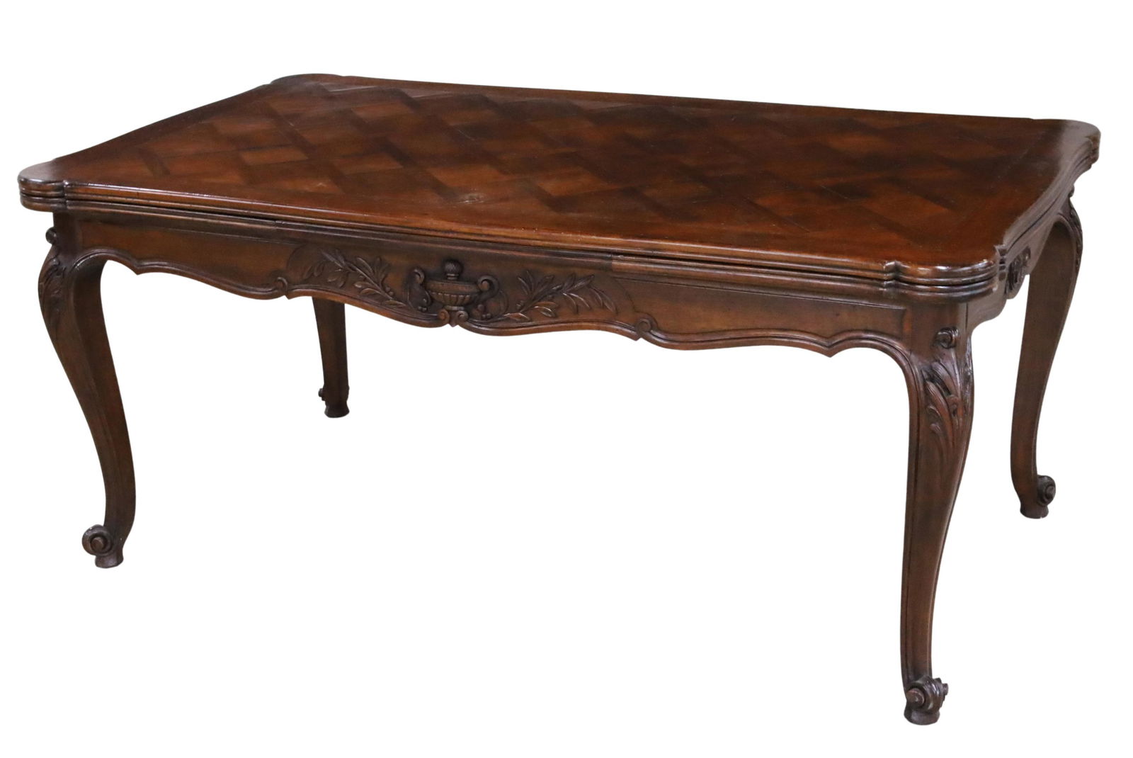 LOUIS XV STYLE WALNUT DRAW LEAF TABLE (1 of 2)