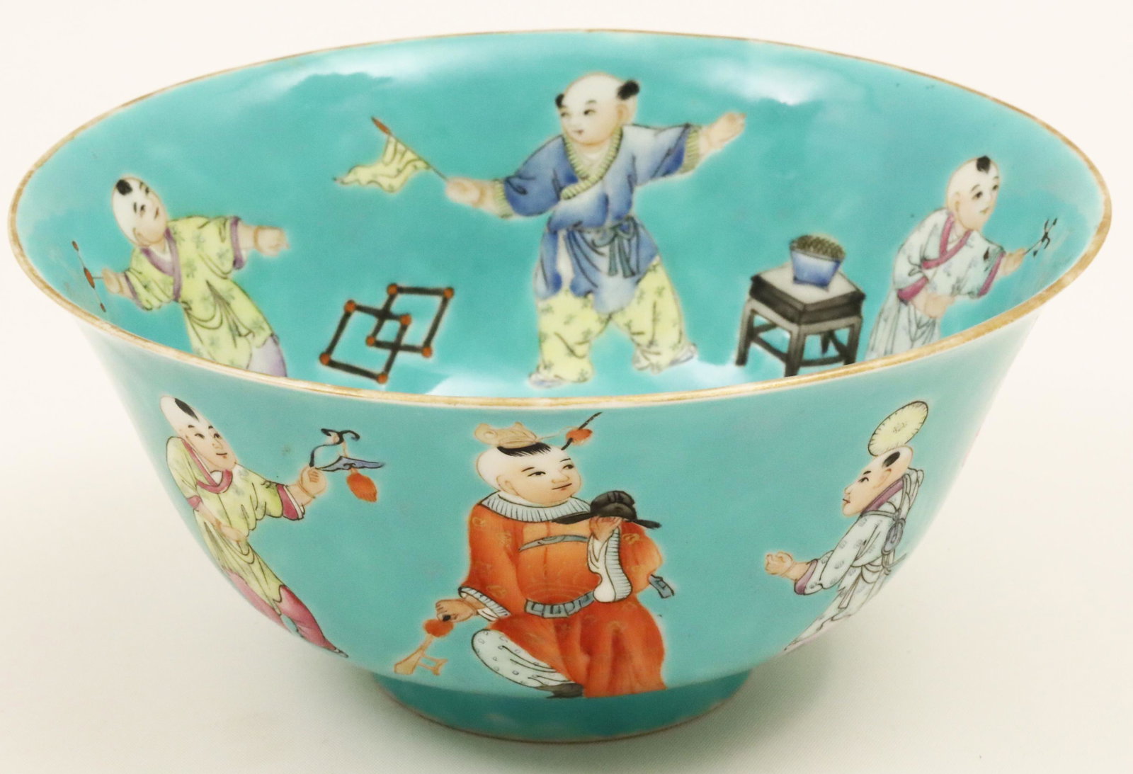 CHINESE TURQOISE GLAZE BOWL, JIAQING MARK (1 of 15)