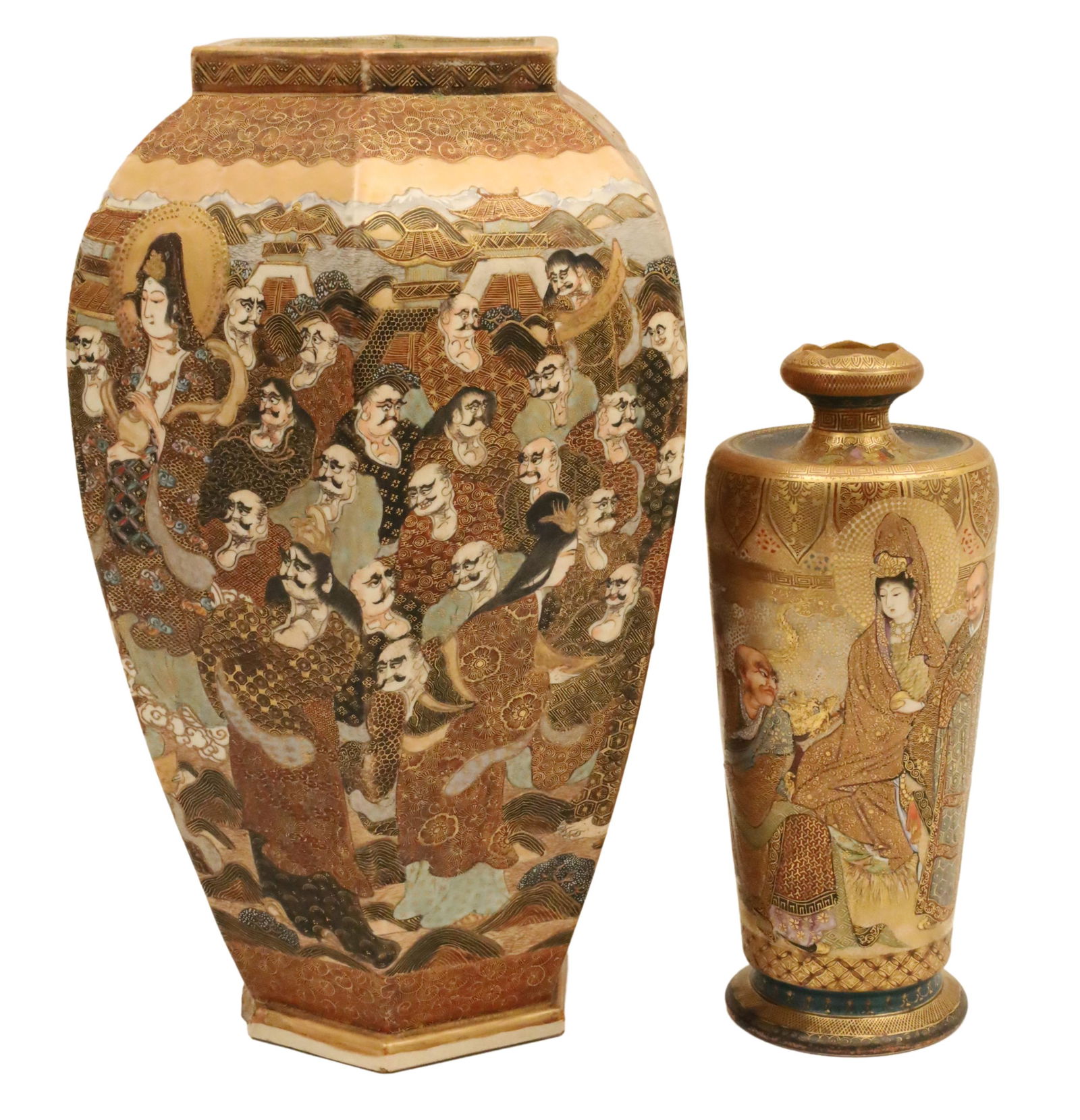 2 PCS OF IMPERIAL JAPANESE SATSUMA PORCELAIN (1 of 14)