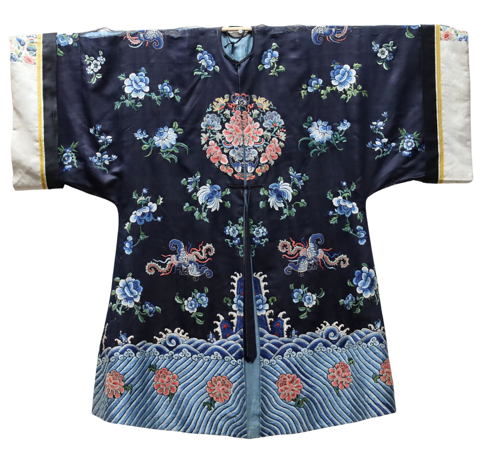 ANTIQUE ORIENTAL SILK TEMPLE ROBE (1 of 4)