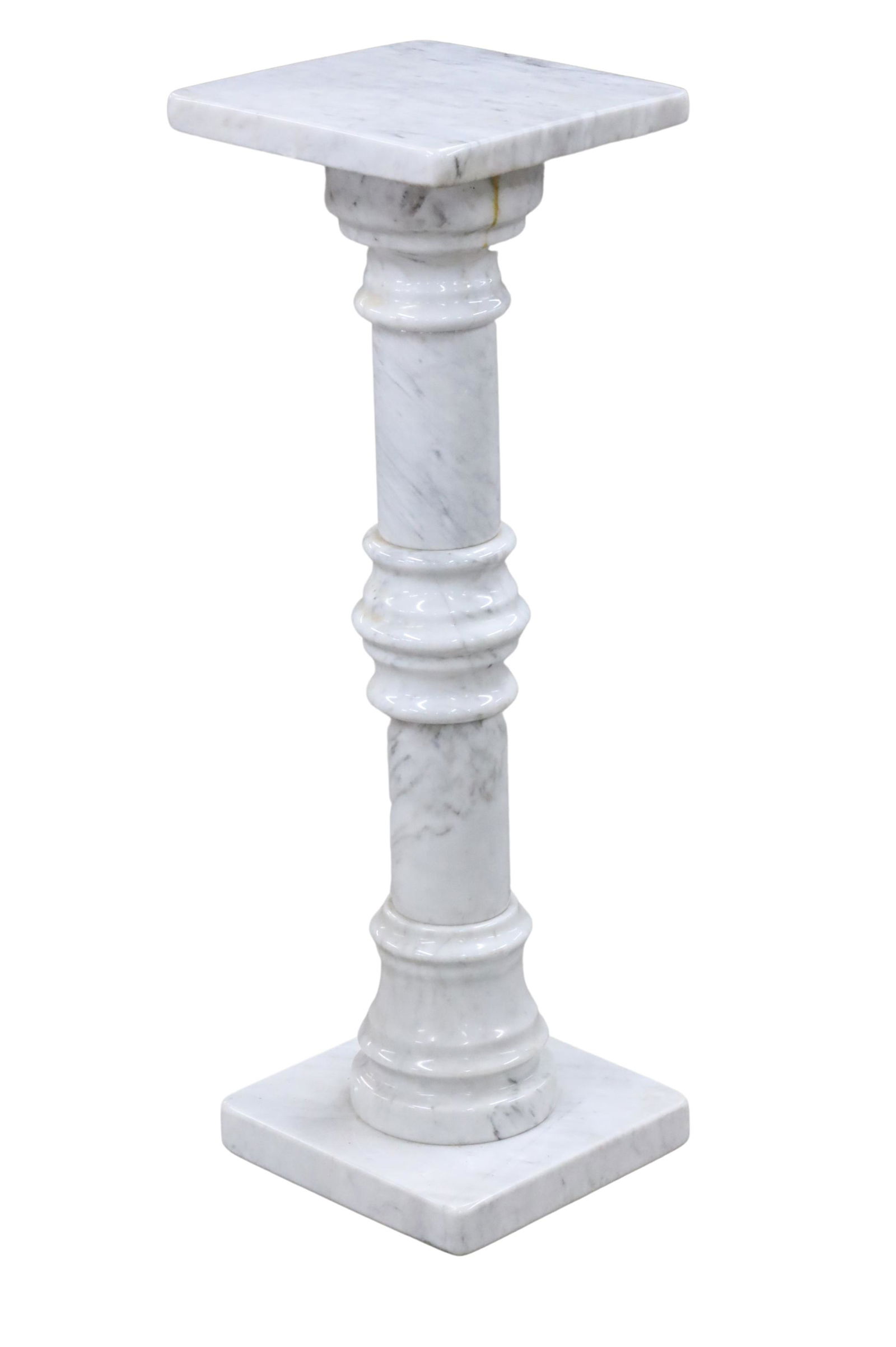 WHITE CARRERA MARBLE PEDESTAL (1 of 3)