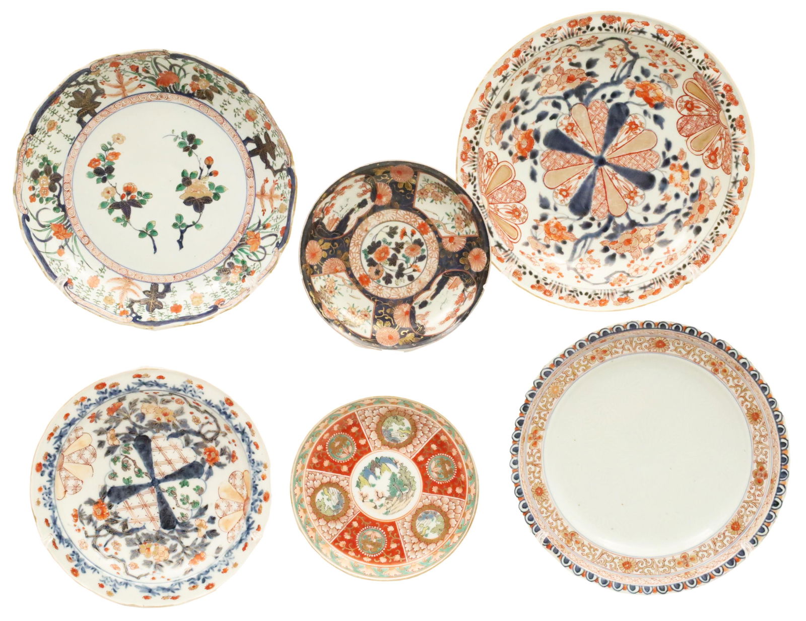 6 PCS OF ORIENTAL IMARI PORCELAIN (1 of 11)