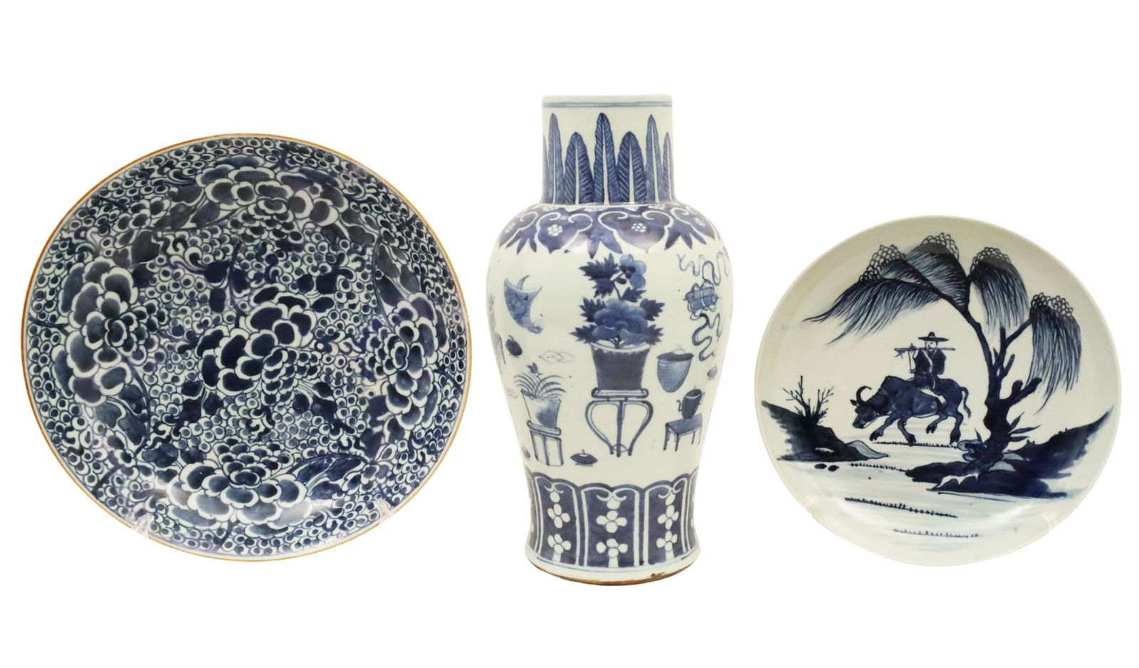 3 PCS OF CHINESE BLUE AND WHITE PORCELAIN (1 of 16)