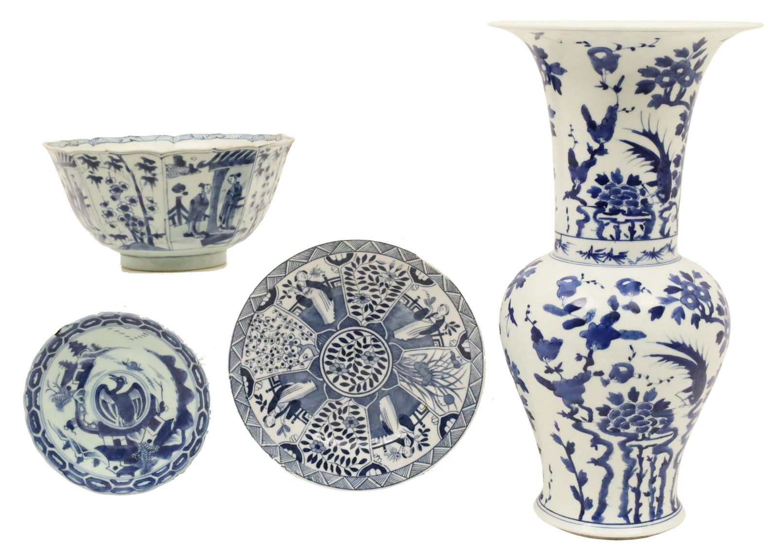 4 PCS OF CHINESE BLUE AND WHITE PORCELAIN (1 of 8)