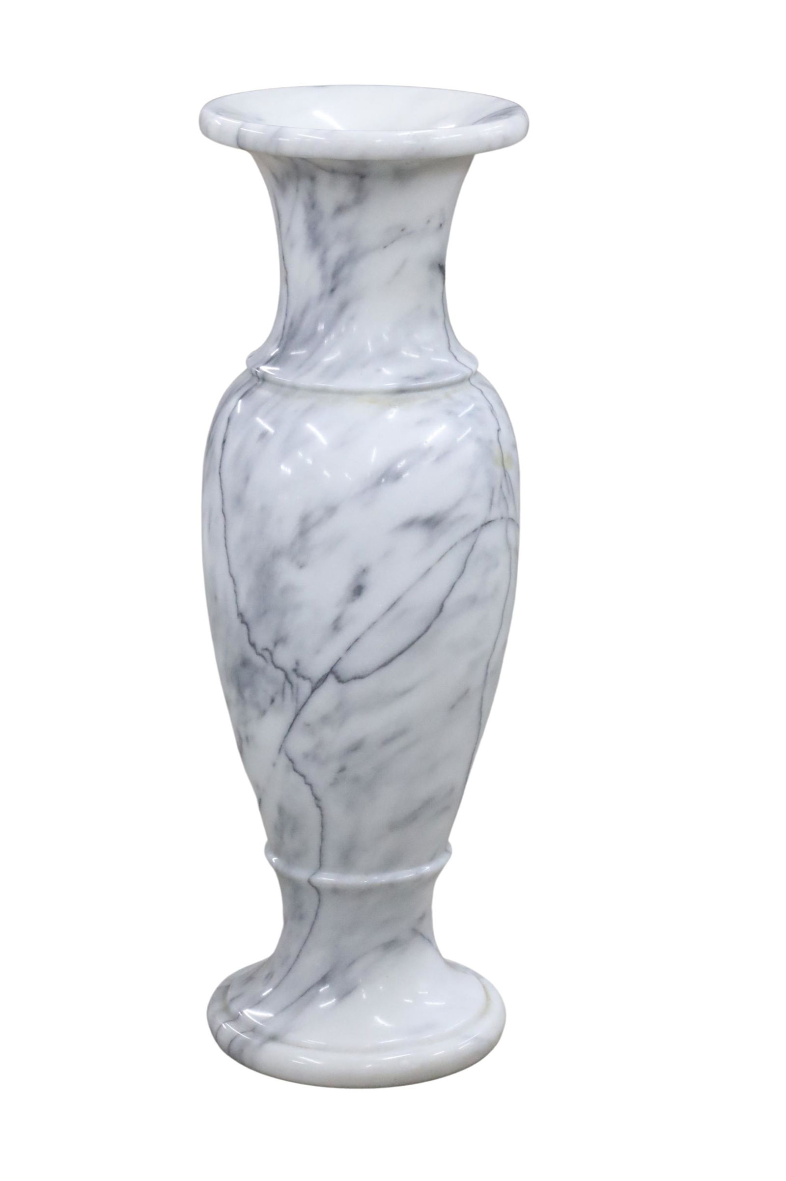 WHITE CARRERA MARBLE VASE (1 of 3)