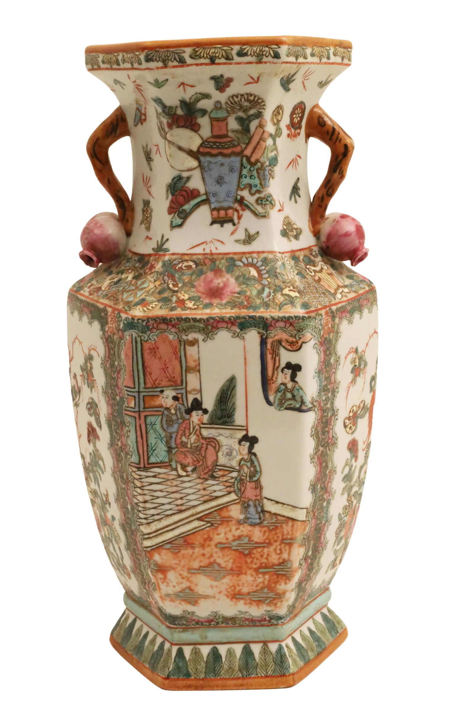 CHINESE EXPORT ROSE FAMILLE VASE, QIANLONG YUZHI (1 of 6)