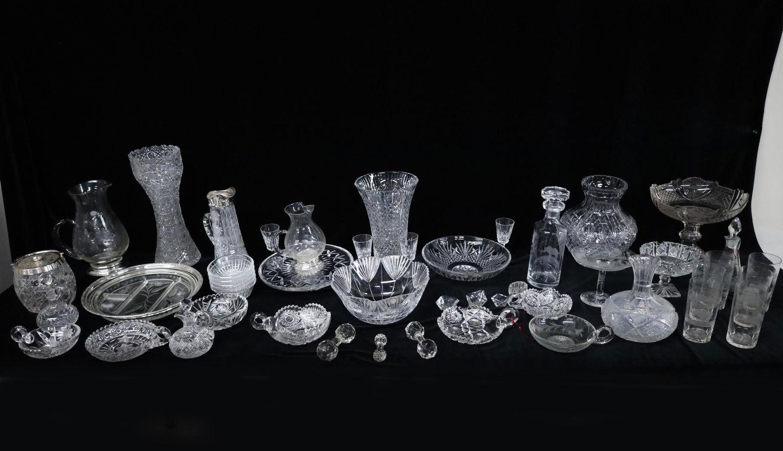 50 PC. MISC. ESTATE LOT OF CRYSTAL (1 of 4)