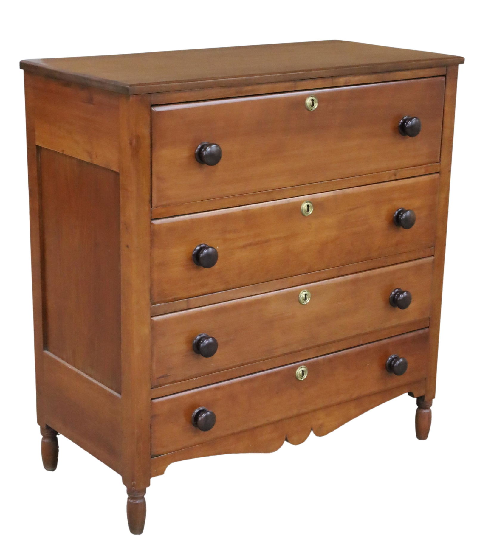 19TH C. AMERICAN CHERRY CHEST OF DRAWERS (1 of 5)