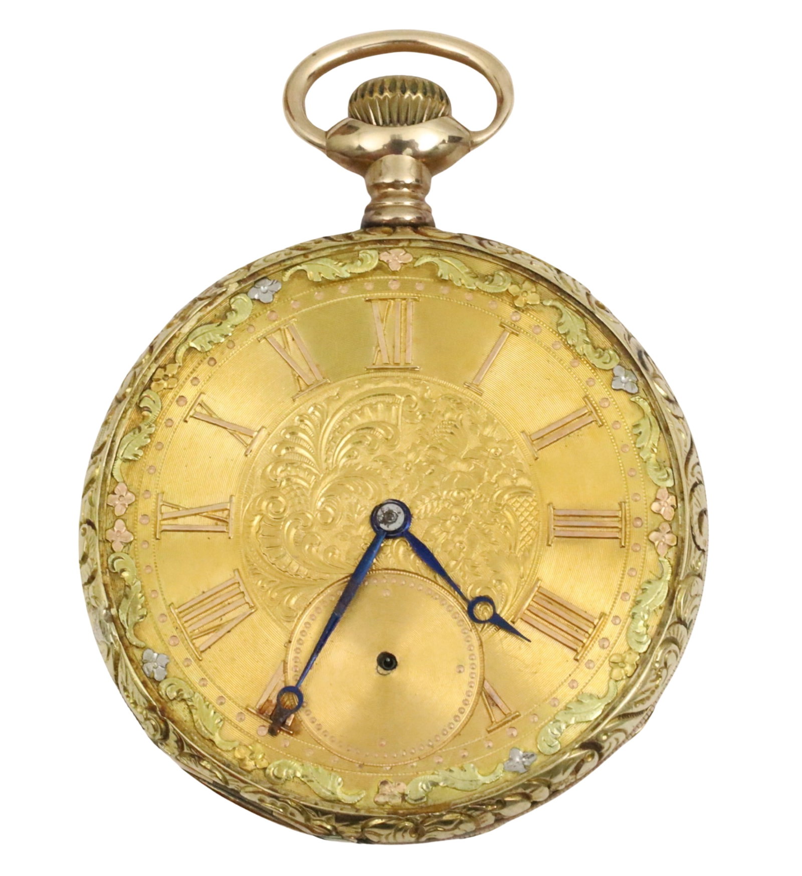MAN'S 18K YG 2" POCKET WATCH (1 of 3)