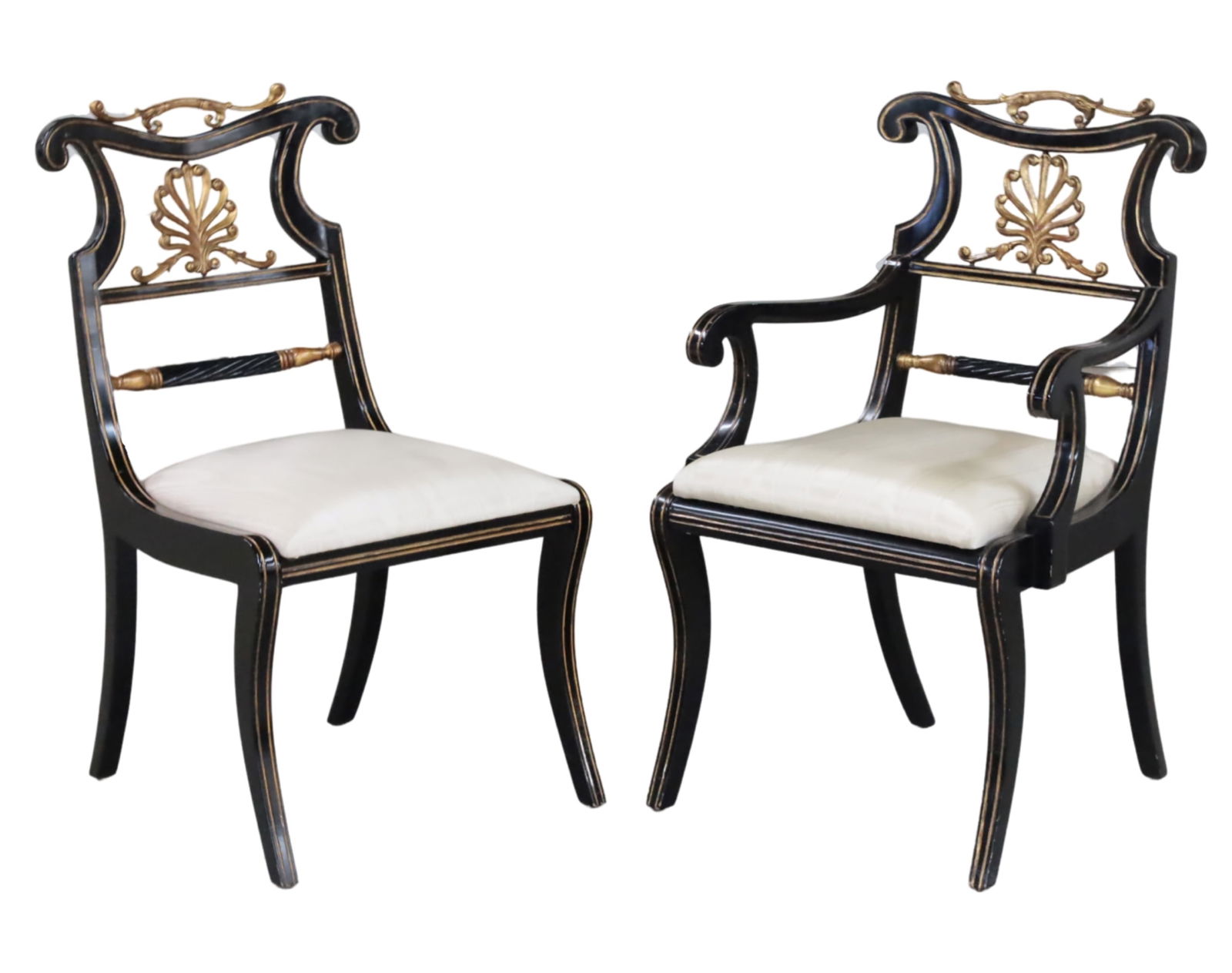 2 MAITLAND SMITH LACQUERED CHAIRS (1 of 3)