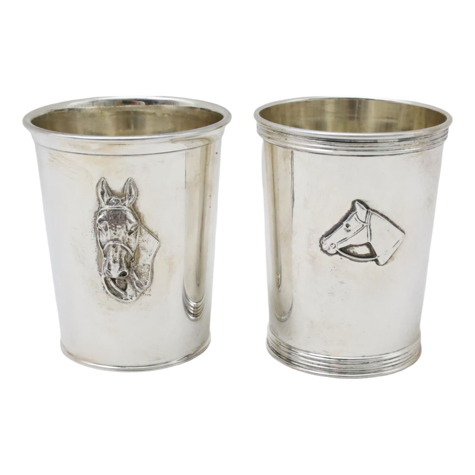 TWO STERLING SILVER JULEP CUPS