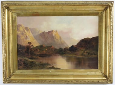 OIL ON CANVAS ENGLISH LANDSCAPE, PHIL HIFF