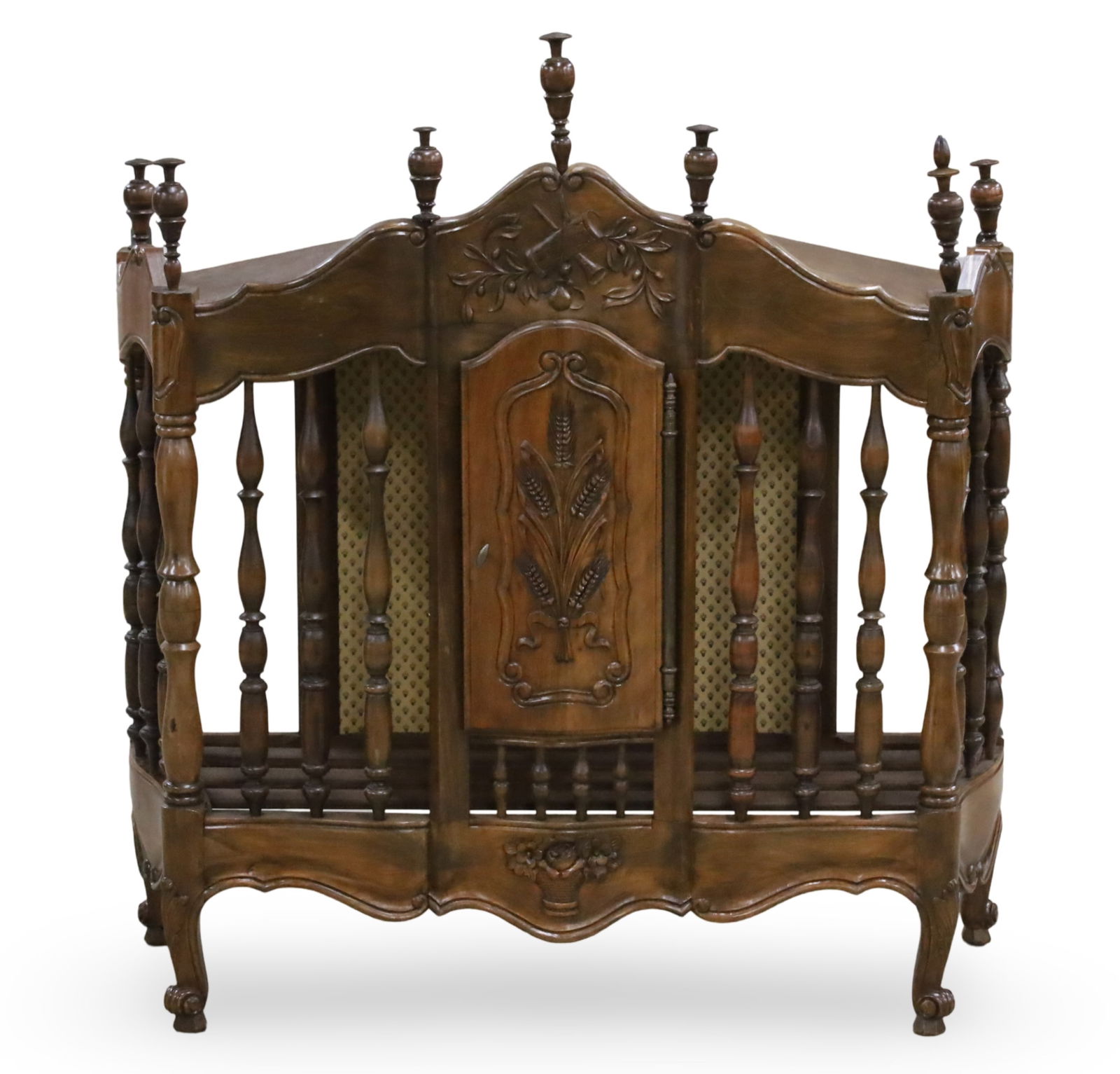 PROVINCIAL FRENCH WALNUT PANETIERE (1 of 5)