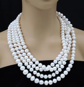 100" CONTINUOUS PEARL NECKLACE