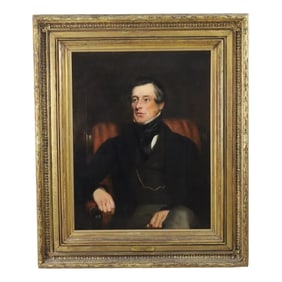 19TH C. KENTUCKY O/C PORTRAIT OF A GENTLEMAN