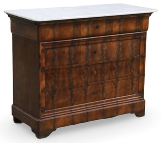 LOUIS PHILIPPE FLAME WALNUT M/T COMMODE