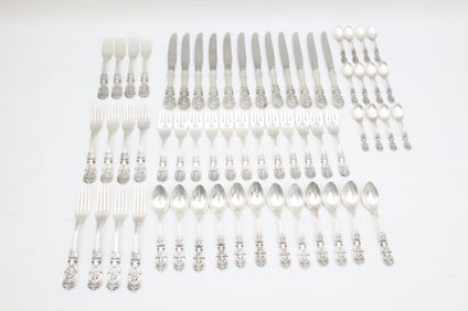 60 PC REED AND BARTON S/S FRANCIS I FLATWARE SERVICE
