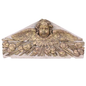 18TH C. ITALIAN BAROQUE PEDIMENT