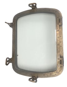ANTIQUE BRONZE SHIP PORTHOLE