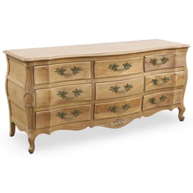 LOUIS XV STYLE BRZ MTD COMMODE