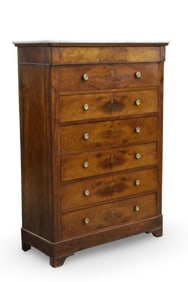 GRAND LOUIS PHILIPPE WALNUT SEMAINIER