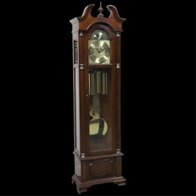 MAHOGANY CASE GRANDFATHER CLOCK