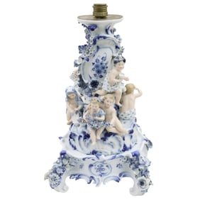 MEISSEN PORCELAIN FIGURAL LAMP