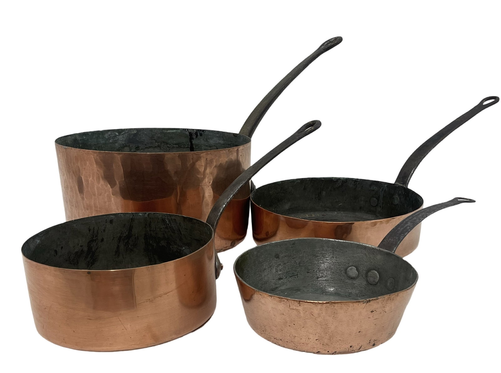 4 EARY 19TH C. LARGE FRENCH CULINARY POTS (1 of 6)