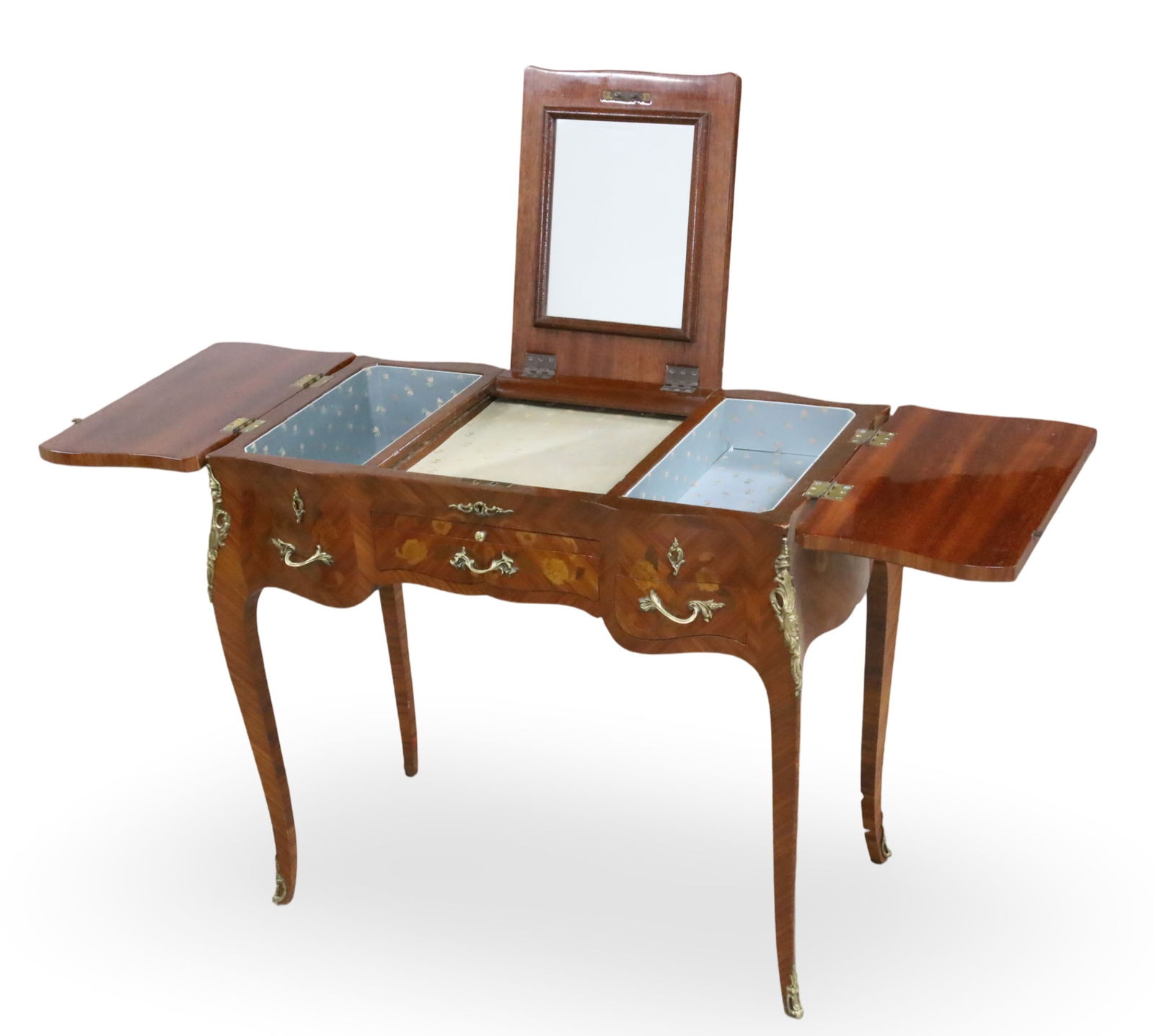 LOUIS XV STYLE MARQUETRY POUDREUSE (1 of 6)