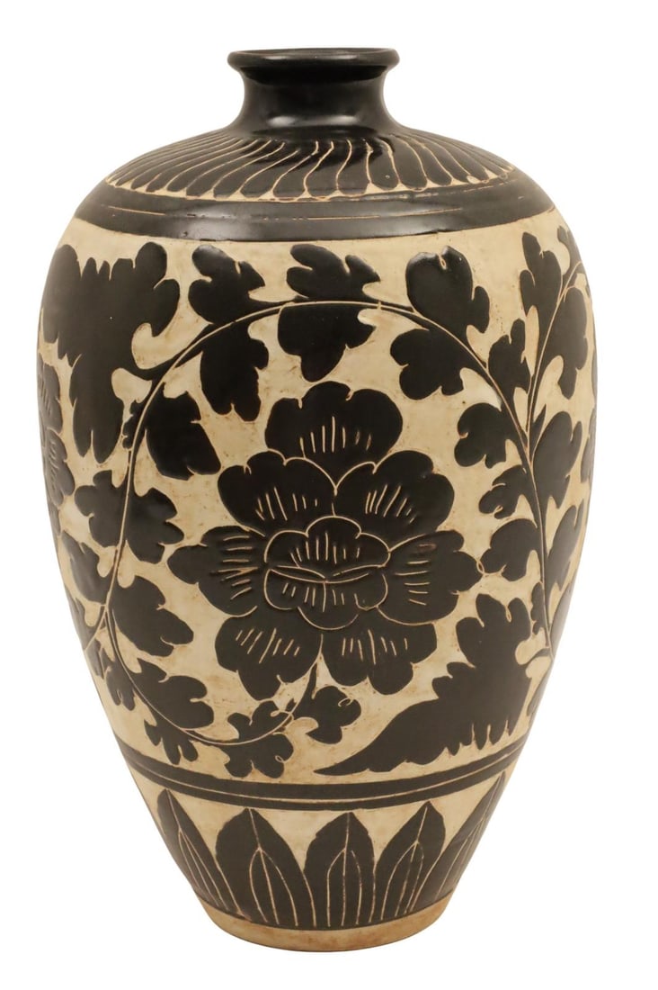 CHINESE CIZHOU MEIPING VASE (1 of 8)