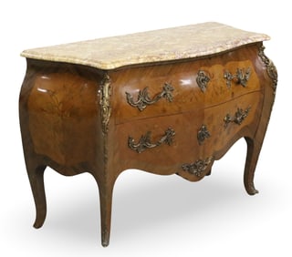 LOUIS XV STYLE BRZ MTD M/T COMMODE