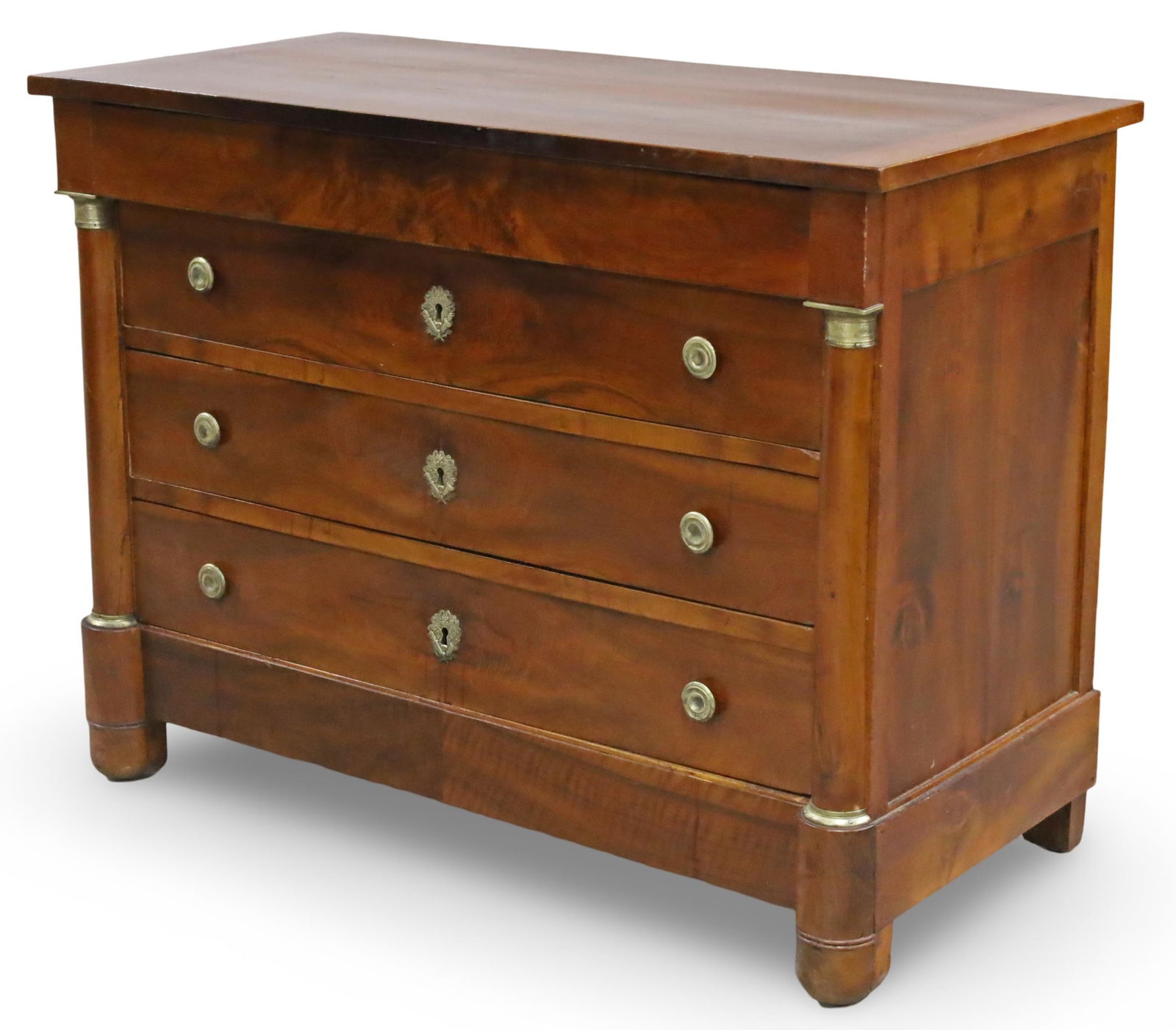 LOUIS PHILIPPE WALNUT COMMODE (1 of 7)