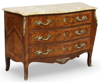 LOUIS XV STYLE BRZ MTD M/T COMMODE