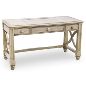 TRANSISTIONAL NATURAL FINISH WRITING DESK