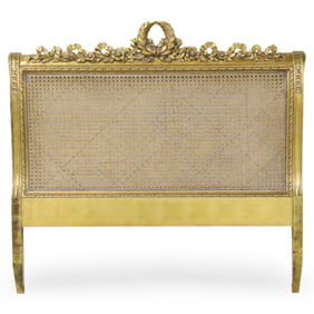 FRENCH LOUIS XV STYLE GILTWOOD HEADBOARD