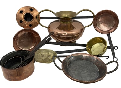 12PC FIREPLACE AND CULINARY ITEMS