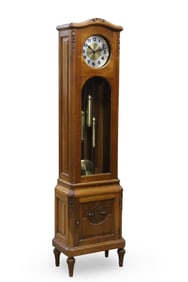 FRENCH WALNUT MORBIER CLOCK