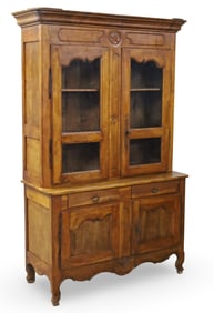 FRENCH WALNUT BUFFET DEUX CORPS