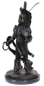 JIM DAVIDSON BRONZE OF YOUNG BRAVE