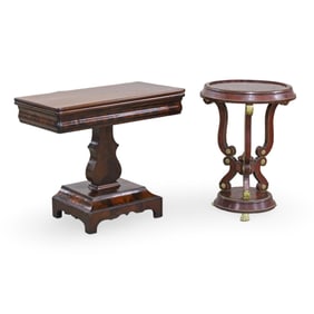 TWO EMPIRE OCCASIONAL TABLES
