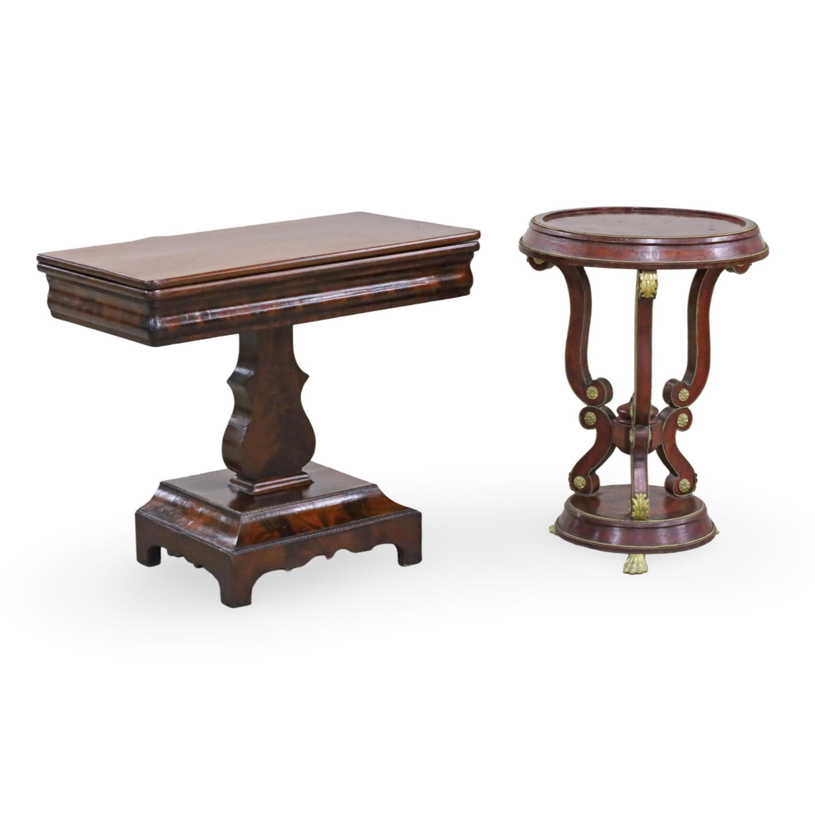 TWO EMPIRE OCCASIONAL TABLES (1 of 5)