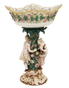 GERMAN MEISSEN PORCELAIN COMPOTE