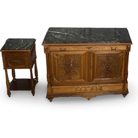 EN SUITE ONE DRAWER COMMODE AND CHEVET