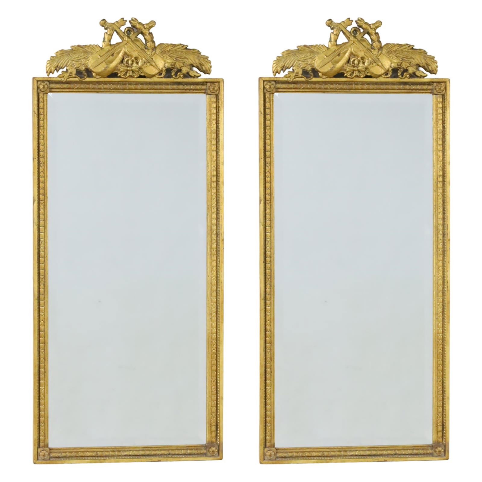 PAIR OF GILTWOOD MIRRORS (1 of 2)